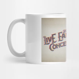 RETRO VINYL LIVE EARTH CONCERT Mug